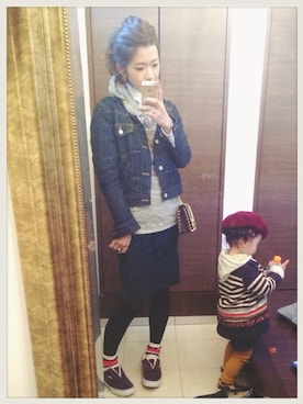 miisuuzuukiiさん（レディース・161cm）の冬コーディネート