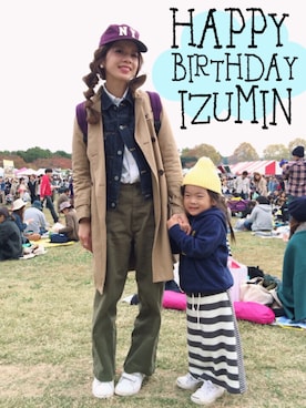 「ADAM ET ROPE'（アダムエロペ）のアイテム（トレンチコート）」を使った、miisuuzuukiiさん（レディース・161cm）の秋コーディネート