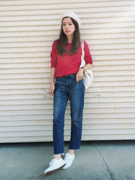 「ADIEU（アデュー）のアイテム（帽子）」を使った、miisuuzuukiiさん（レディース・161cm）の秋コーディネート