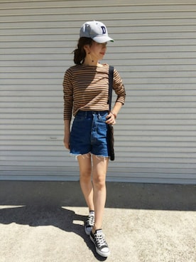 「Yves Saint Laurent（イヴサンローラン）のアイテム（バッグ）」を使った、miisuuzuukiiさん（レディース・161cm）の秋コーディネート