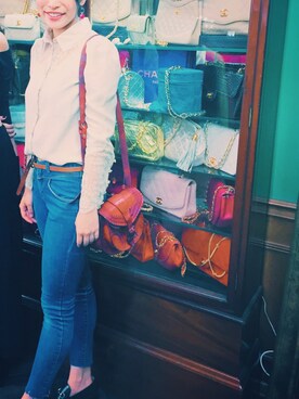 「2% TOKYO（トゥーパーセントトウキョウ）のアイテム」を使った、chisatoさん（レディース・163cm）の秋コーディネート