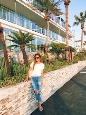 「CAMINANDO（カミナンド）のアイテム」を使った、MARIKOさん（レディース・167cm）の夏コーディネート