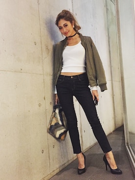 「DURAS（デュラス）のアイテム」を使った、MARIKOさん（レディース・167cm）の秋コーディネート