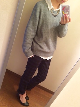 「アイテム（ピーコート）」を使った、ともちゅんさん（レディース・153cm・10代）の冬コーディネート