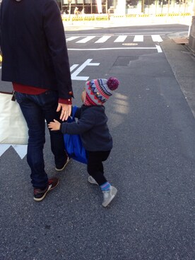 「babyGAP（babyGAP）のアイテム（ジャケット/アウター、その他）」を使った、asmさん（キッズ）の冬コーディネート