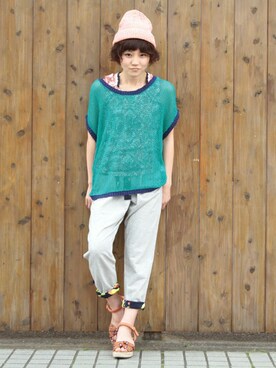 なべちゃんさん（レディース・156cm）の春コーディネート