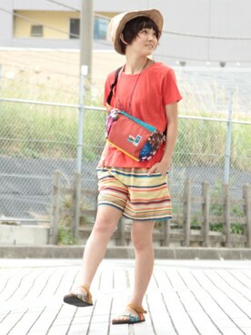 なべちゃんさん（レディース・156cm）の夏コーディネート