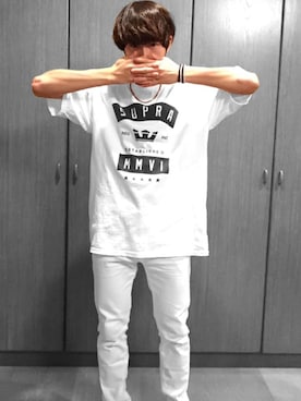 「スキニージーンズ」｜YUTARO.Wさん（メンズ・169cm・10代）の夏コーディネート