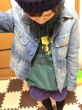 「archives（アルシーヴ）のアイテム（ニットキャップ/ビーニー）」を使った、yurieさん（レディース・154cm）の春コーディネート