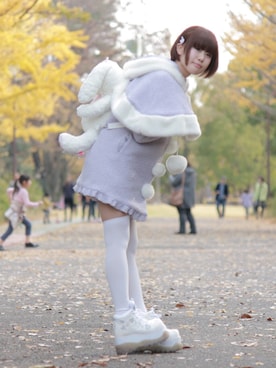 「BABY, THE STARS SHINE BRIGHT」｜「アイテム（バッグ）」を使った、み ん とさん（レディース・160cm）の秋コーディネート