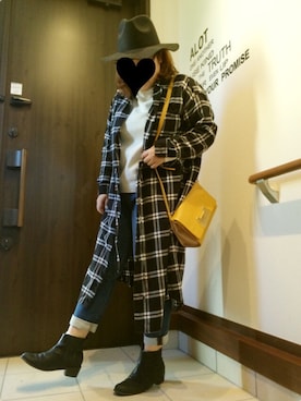 「アイテム（シャツワンピース）」を使った、A8Pさん（レディース・155cm）の秋コーディネート