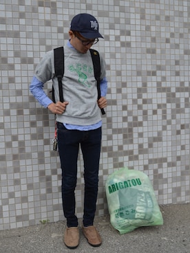 「エアモック」｜ちーばくんさん（メンズ・165cm）の春コーディネート