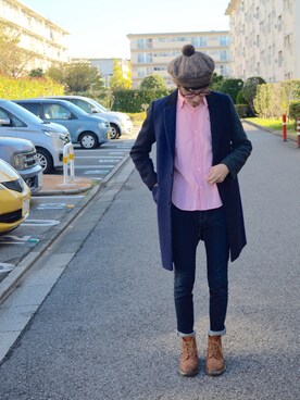 「tricker's」｜「アイテム（その他アウター）」を使った、ちーばくんさん（メンズ・165cm）の秋コーディネート