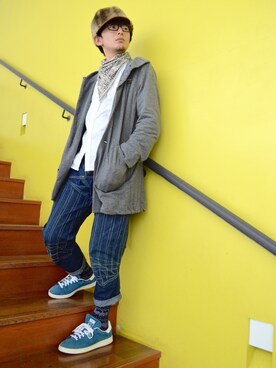 「Nemeth」｜「アイテム（財布/小物）」を使った、ちーばくんさん（メンズ・165cm）の冬コーディネート