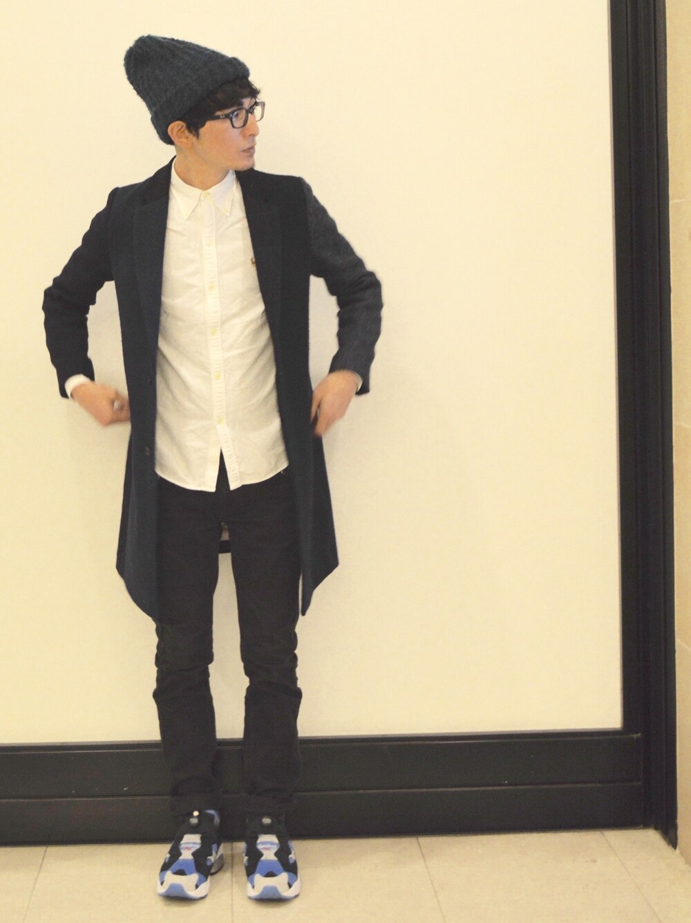 ちーばくんさんの「BYBC Harris Tweed チェスターコート（BEAUTY&YOUTH UNITED ARROWS）」を使ったコーディネートの1枚目の写真