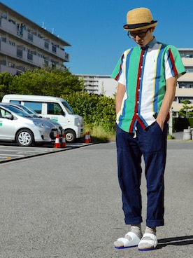 ちーばくんさん（メンズ・165cm）の夏コーディネート