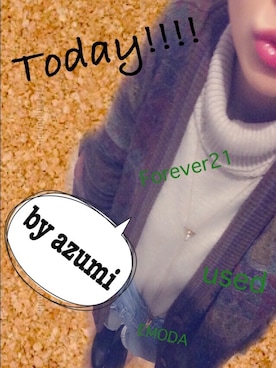 あずみです。さん（レディース・154cm）の秋コーディネート