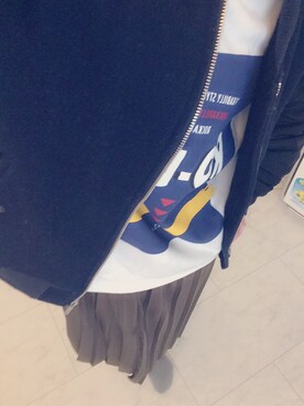 「スエット」｜あずみです。さん（レディース・154cm）の冬コーディネート