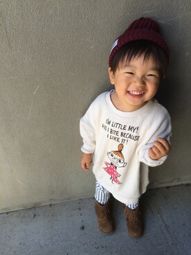 「UNIQLO（ユニクロ）のアイテム（トップス、ホワイト系）」を使った、YURIEさん（レディース）の秋コーディネート