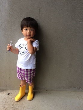 「GAP（ギャップ）のアイテム（Tシャツ/カットソー、ホワイト系）」を使った、YURIEさん（レディース）の秋コーディネート