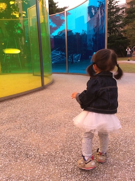 「babyGAP（babyGAP）のアイテム（デニムジャケット、ブルー系）」を使った、YURIEさん（レディース）の秋コーディネート