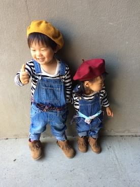 「無印良品（ムジルシリョウヒン）のアイテム（Tシャツ/カットソー、その他）」を使った、YURIEさん（レディース）の秋コーディネート