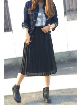 みーさん（レディース・154cm）の秋コーディネート