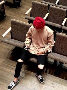 「streetsnap」｜「アイテム（帽子）」を使った、seiyaさん（メンズ・172cm）の夏コーディネート