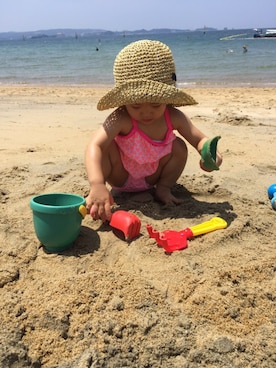 「Carter's（カーターズ）のアイテム（水着/着物・浴衣）」を使った、エリーさん（キッズ・90cm）の夏コーディネート