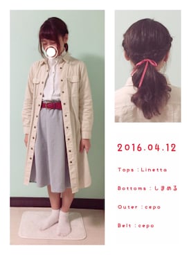 「セポ」｜「アイテム（ジャケット/アウター）」を使った、Chihiroさん（レディース・155cm）の春コーディネート