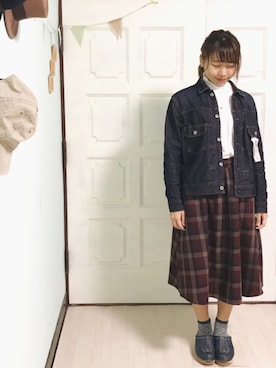 「Linetta（リネッタ）のアイテム」を使った、Chihiroさん（レディース・155cm）の秋コーディネート