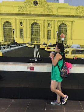 「Barbie（バービー）のアイテム（帽子）」を使った、Acco  94'sさん（レディース・158cm）の秋コーディネート