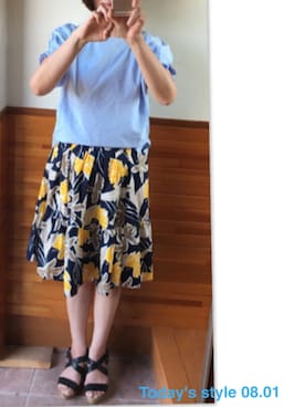 「あつい！！」｜えまみーさん（レディース・171cm）の夏コーディネート