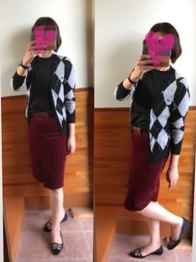 「tsumori chisato WALK（ツモリチサトウォーク）のアイテム（パンプス）」を使った、えまみーさん（レディース・171cm）の秋コーディネート