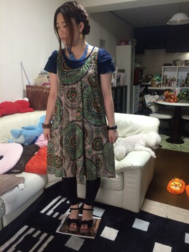 「チチカカ」｜「アイテム（腕時計）」を使った、maru☺︎さん（レディース・152cm）の夏コーディネート