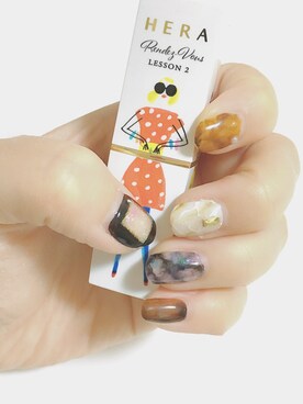 「ネイル」｜「アイテム（口紅/リップティント/グロス）」を使った、maru☺︎さん（レディース・152cm）の秋コーディネート