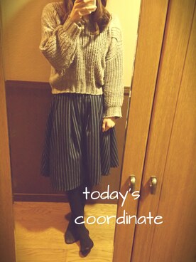 RISAさん（レディース・163cm）の冬コーディネート