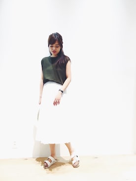 「Devinette」｜「アイテム（サンダル）」を使った、SACHIさん（レディース・161cm）の夏コーディネート