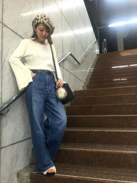 「And A（アンドエー）のアイテム（帽子）」を使った、chicoさん（レディース・162cm）の秋コーディネート