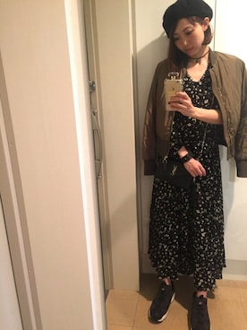 「one after another NICE CLAUP（ワンアフターアナザーナイスクラップ）のアイテム（ハンチング/ベレー帽）」を使った、chicoさん（レディース・162cm）の秋コーディネート
