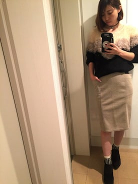 「くつした」｜「アイテム（ブーティ）」を使った、chicoさん（レディース・162cm）の秋コーディネート