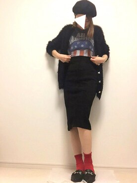 「フェザー」｜「アイテム（レッグウェア）」を使った、chicoさん（レディース・162cm）の秋コーディネート