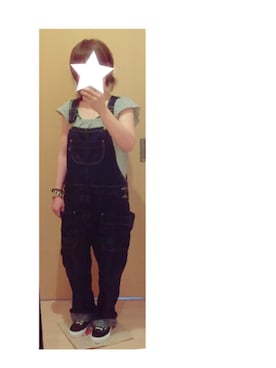 「Ne-net（ネネット）のアイテム（サロペット/オーバーオール）」を使った、ぼーまゆ⋆*さん（レディース・150cm）の夏コーディネート