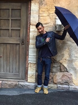 「VOWEL（ヴォウェル）のアイテム」を使った、慧さん（メンズ・175cm）の春コーディネート