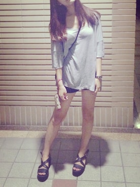 「MANGO（マンゴ）のアイテム（財布/小物）」を使った、Lai Rさん（レディース・164cm）の夏コーディネート