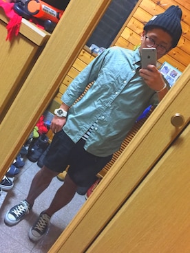 「アイテム（バングル/リストバンド）」を使った、たくさん（メンズ・163cm・10代）の夏コーディネート