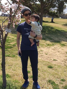 「Ray-Ban（レイバン）のアイテム（サングラス、ブラック系）」を使った、yuiさん（レディース・145cm）の春コーディネート