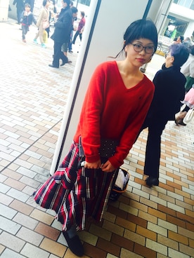 「AGAINST（アゲインスト）のアイテム」を使った、たんちゃん。さん（レディース・166cm）の春コーディネート