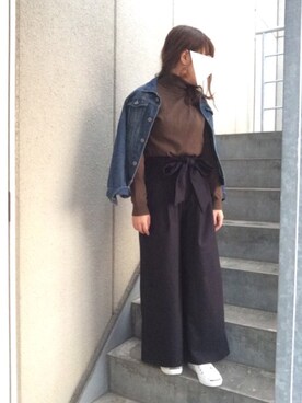 「by boe（バイボー）のアイテム」を使った、donさん（レディース・151cm）の秋コーディネート