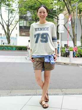 EBIさん（レディース・164cm）の夏コーディネート